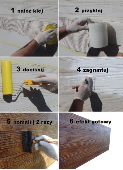 PROMOCJA Deska elewacyjna, elastyczna imitacja drewna PLASTERTYNK